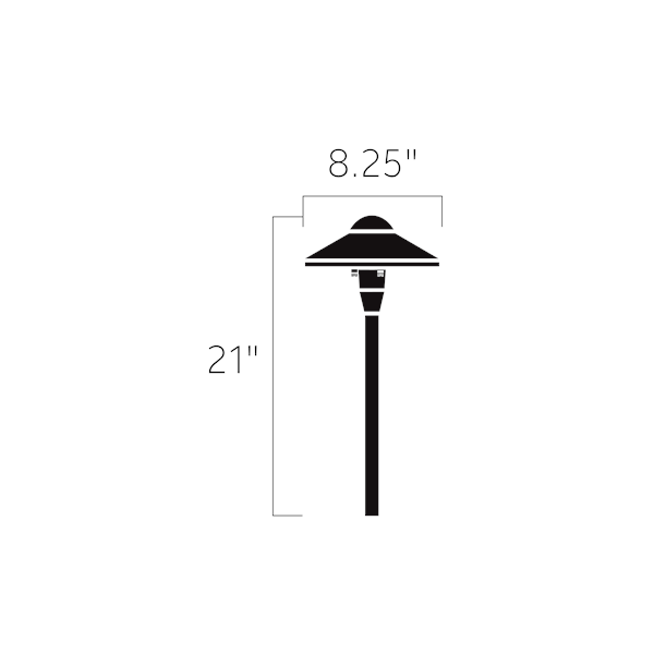 Kichler 15810 8 Inch Dome 12V LED Path & Area Light