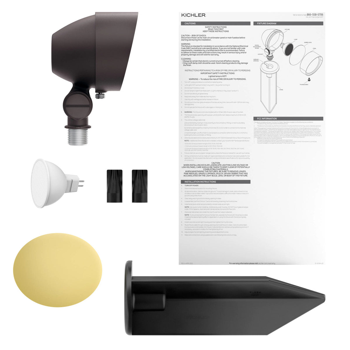 Kichler 12V Adjustable Drop-In LED Flood Light