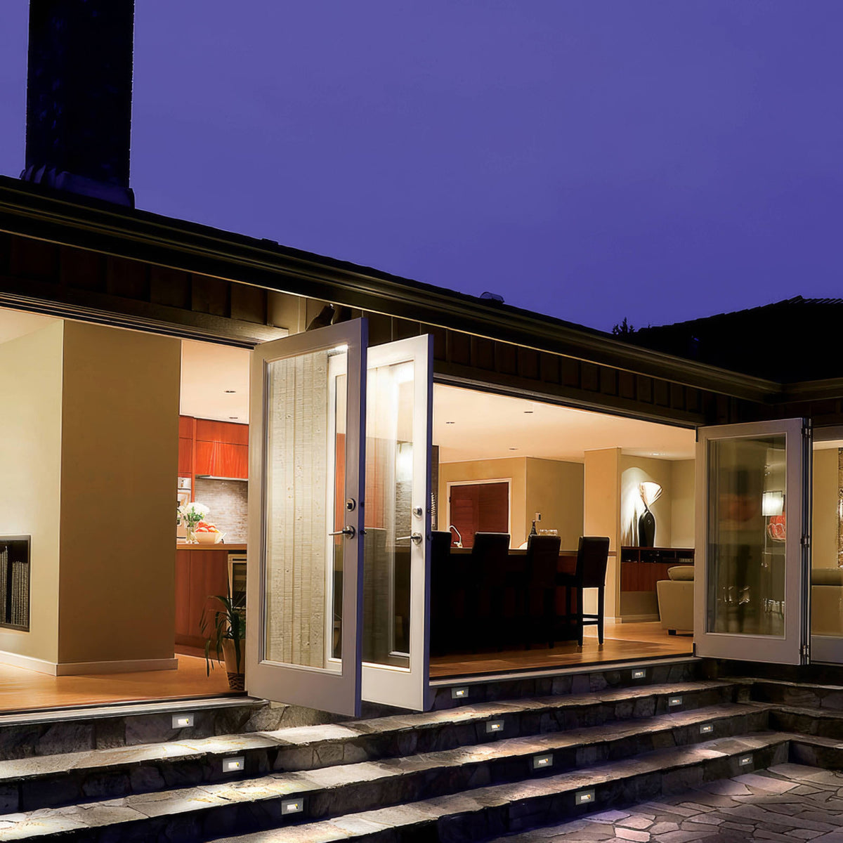 WAC 120V LED Contemporary Architectural Design  Step And Wall Light