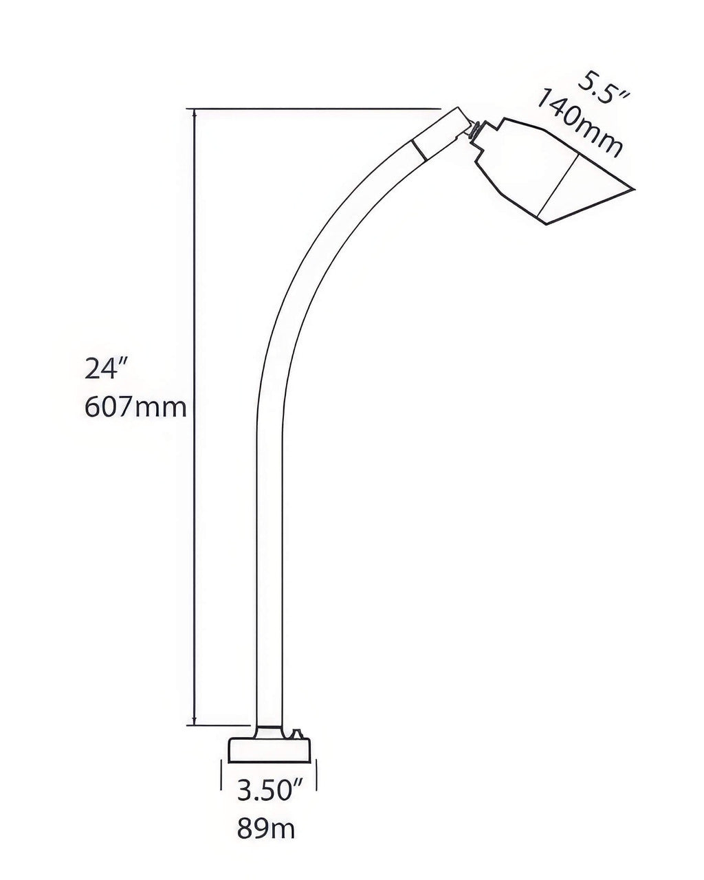 Focus Deck Mount Rotating Swivel Bullet Head LED BBQ Light