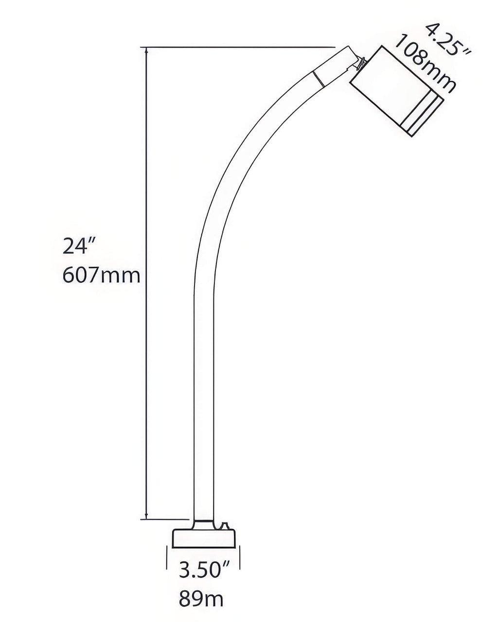 Focus Deck Mount Cylinder Headed LED BBQ Light