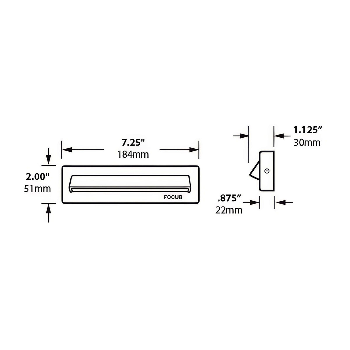 Focus LED SL-50 1 Louver Step/Brick Light