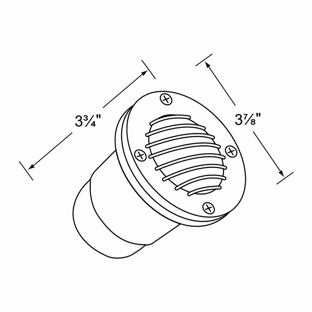 Corona CL-226 12V MR16 Louvered Well Light