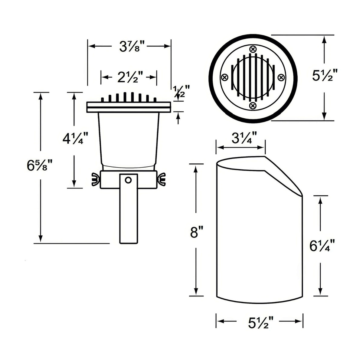 Corona CL-233 Adjustable MR16 Louvered Well Light