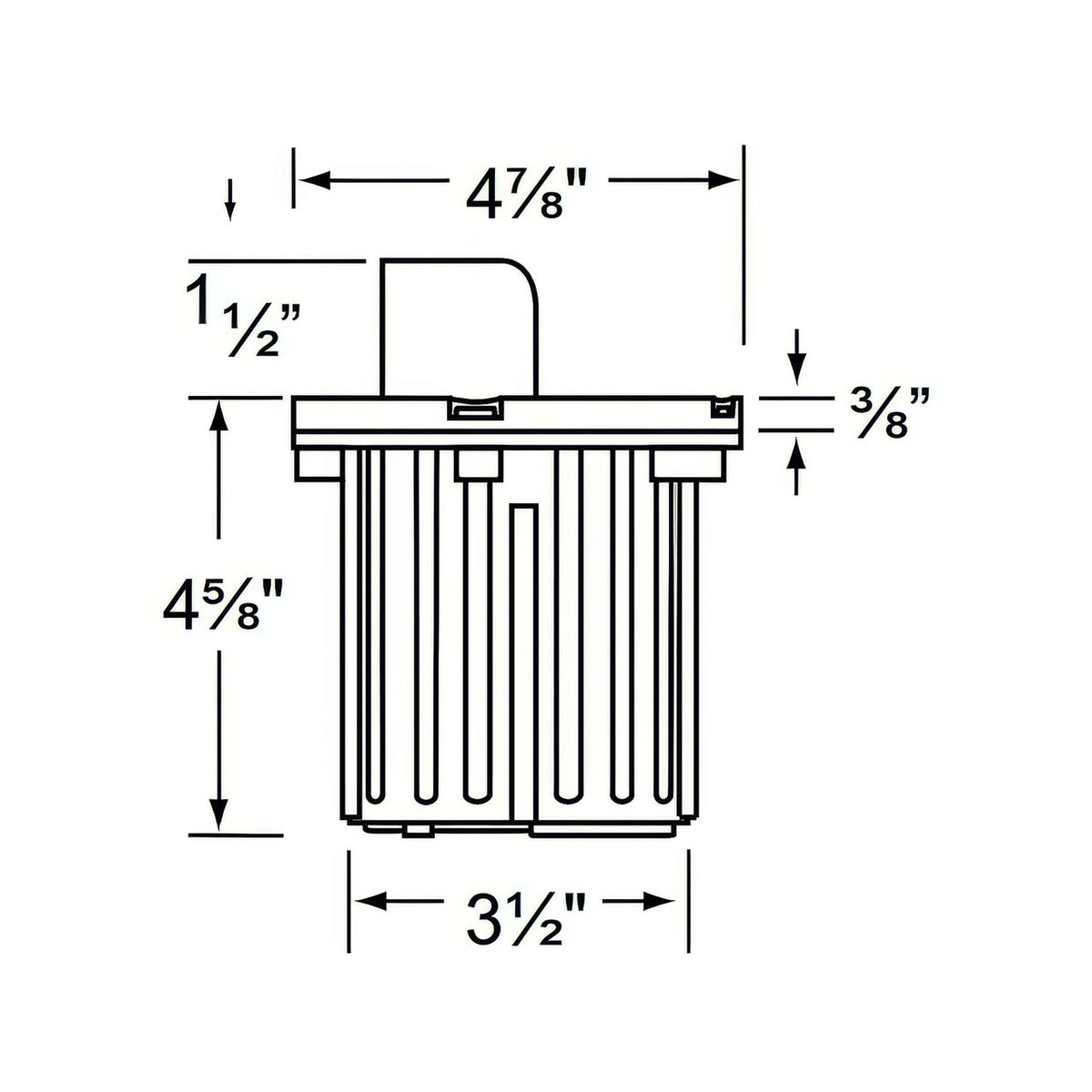 Corona CL-317B Adjustable MR16 Hooded Well Light
