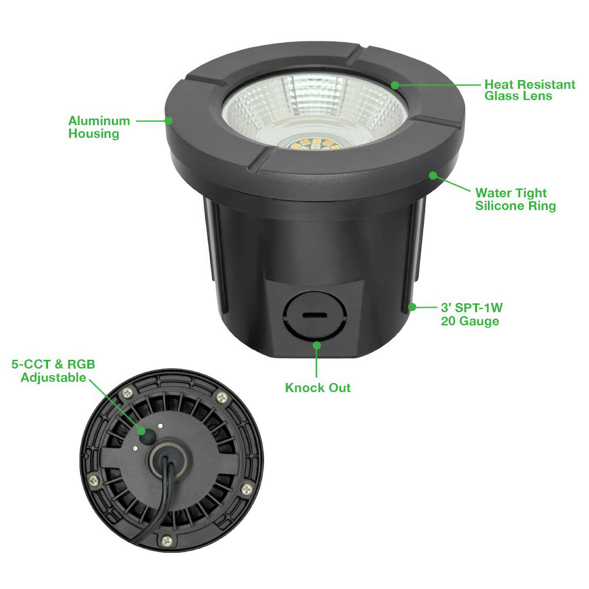 Envision Integrated LED RGB + 5-CCT Well Light