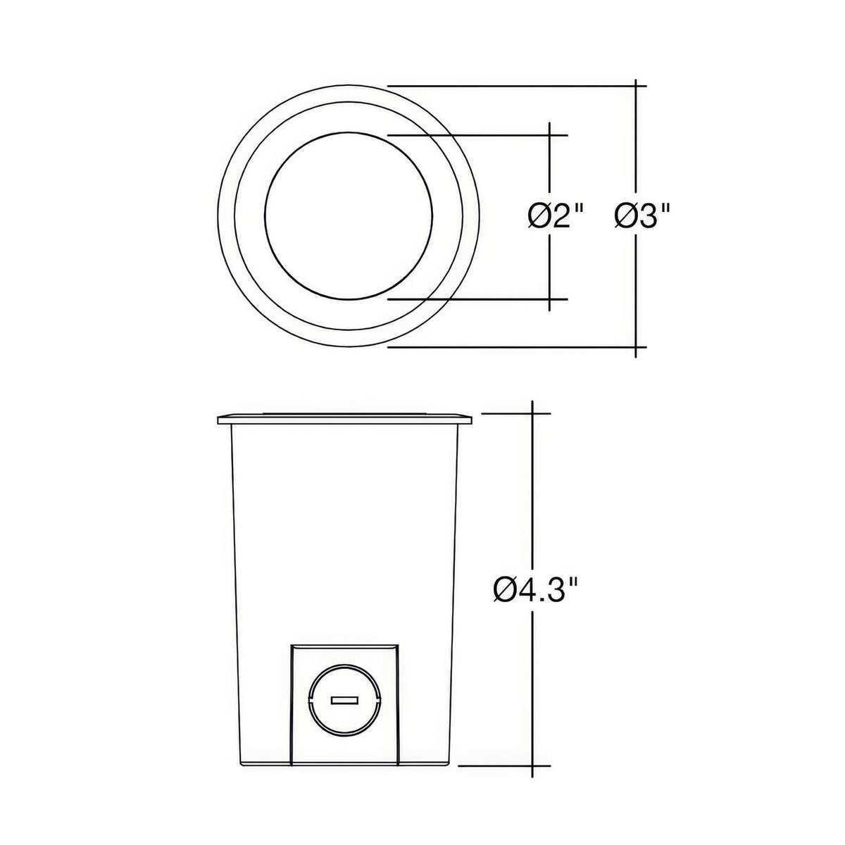 Envision LED Flat Open Lens Well Light