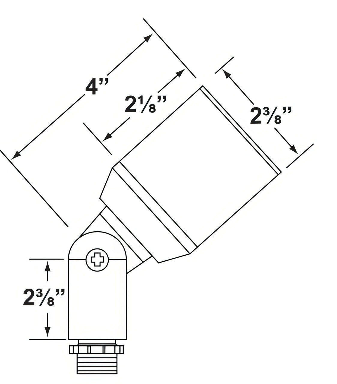 Corona CL-523 Machined Aluminum Flat Shroud Directional Light