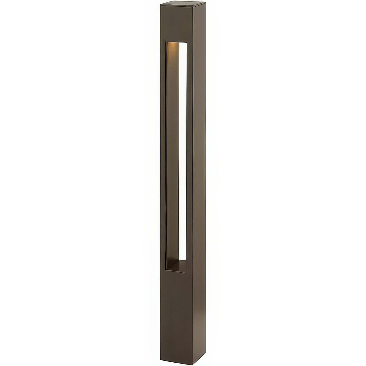 Hinkley Solid Aluminum Etched Large Square Bollard Light