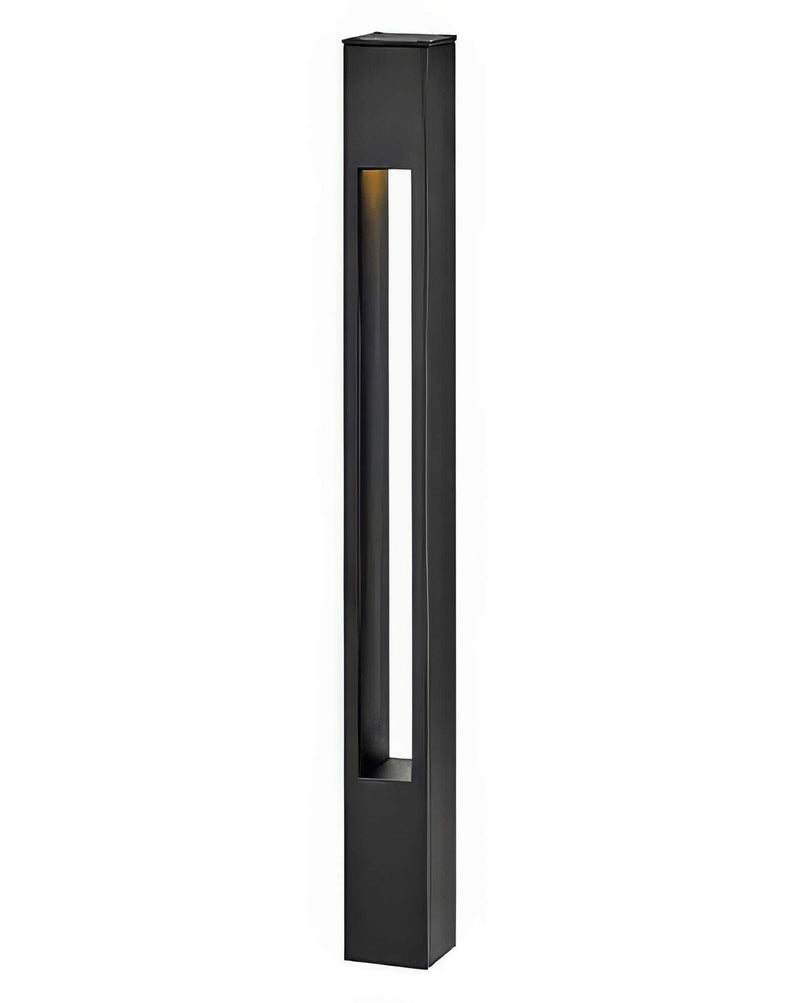 Hinkley Solid Aluminum Etched Large Square Bollard Light