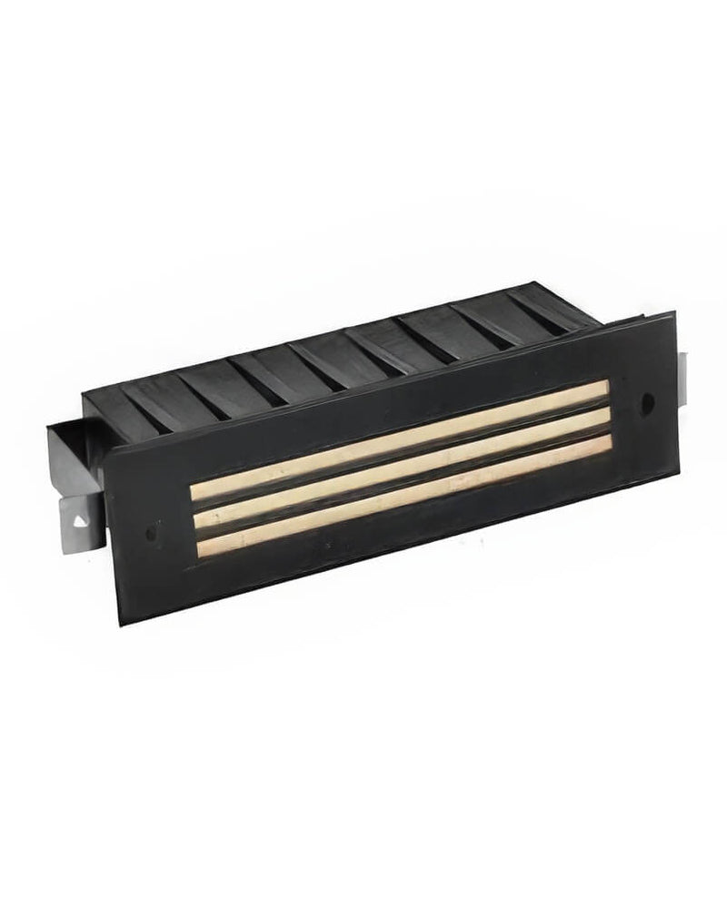 Hinkley 12V LED Louvered Brick Frosted Lens Step Light