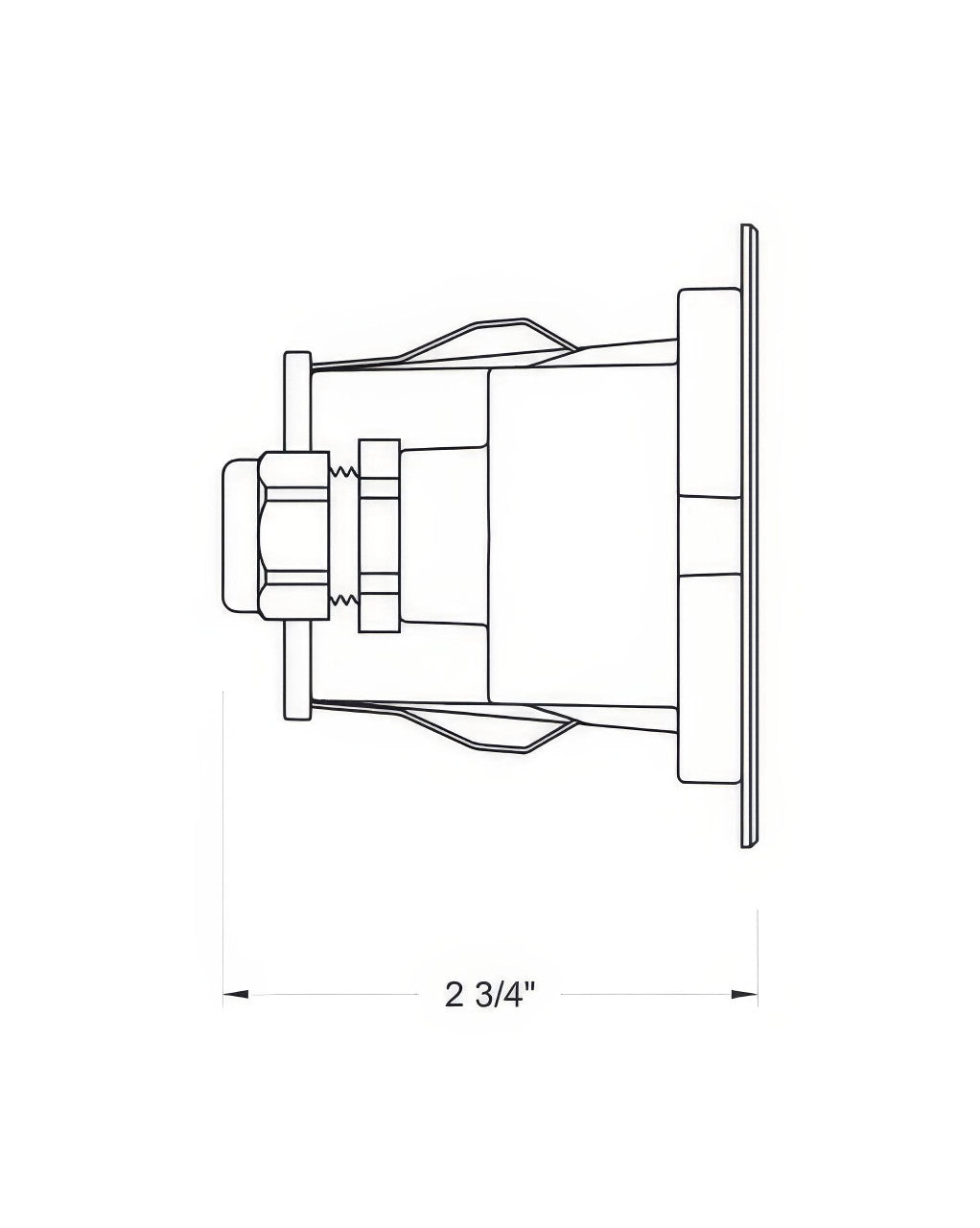 Hinkley 12V LED Sleek Efficiency Small Flat Brick Light