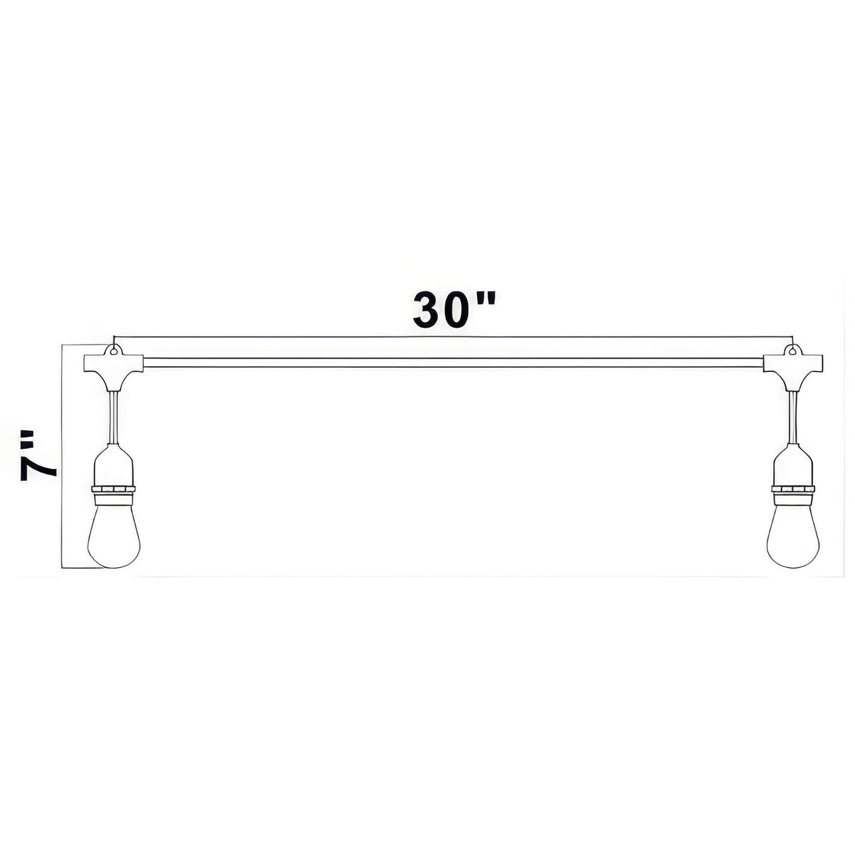CTL 48Ft LED String Light w/ 18 Bulbs Included