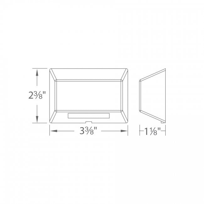 WAC 9V/15V LED Radiant Slate Deck Light