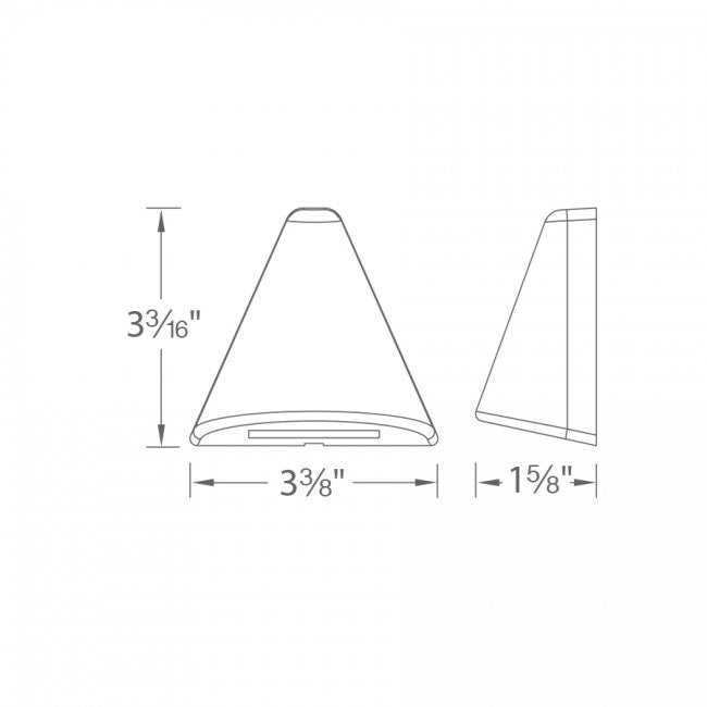 WAC LED Angular Beam Outdoor Step Light