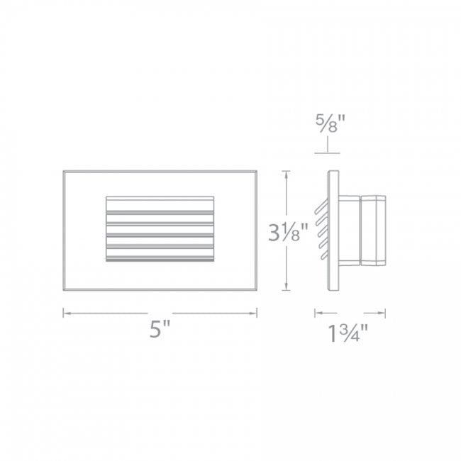 WAC 9V/15V LED Low-Profile Rectangular Step Illumination Light