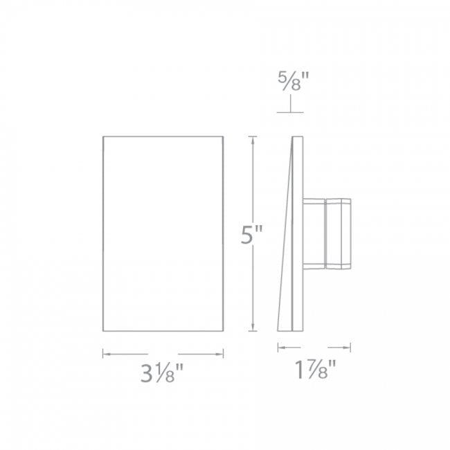 WAC 9-15V LED Rectiva Architectural Step and Wall Light