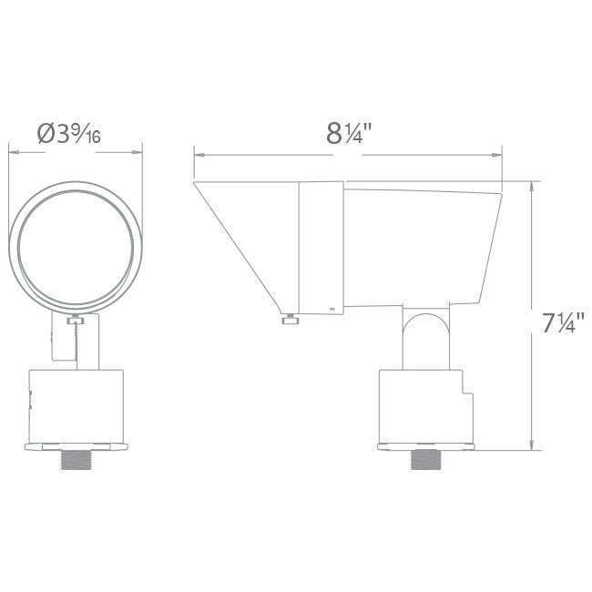 WAC 120V LED Refined Architectural Look Accent Landscape Luminaire