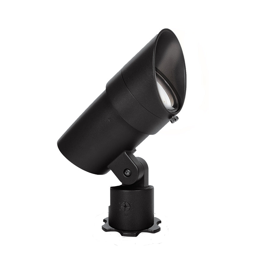 WAC LED 12V HighPerformance Low Voltage Accent Landscape Luminaire - 2700K / Black on Aluminum