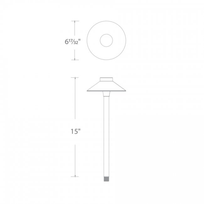 WAC 9V/15V LED  Bamboo Flame Walkway Light