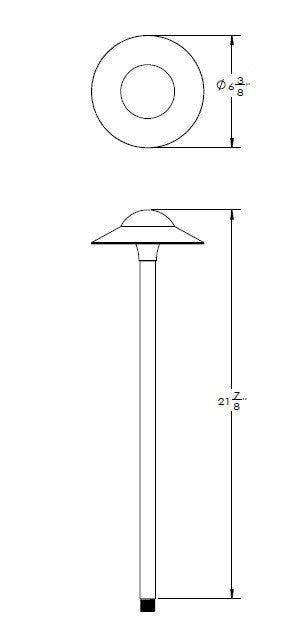 WAC 6" Modern Canopy Cap Design Path Light