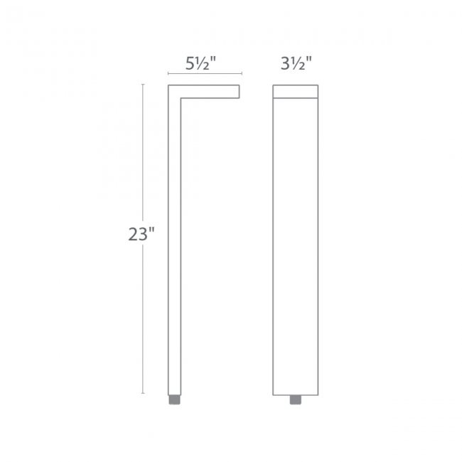 WAC 9/15V LED Linear Crest Path Light