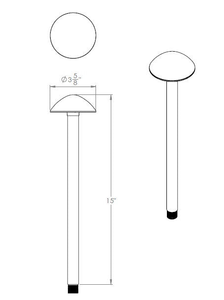 WAC 9V/15V LED Inter-Path Low Voltage Area Light