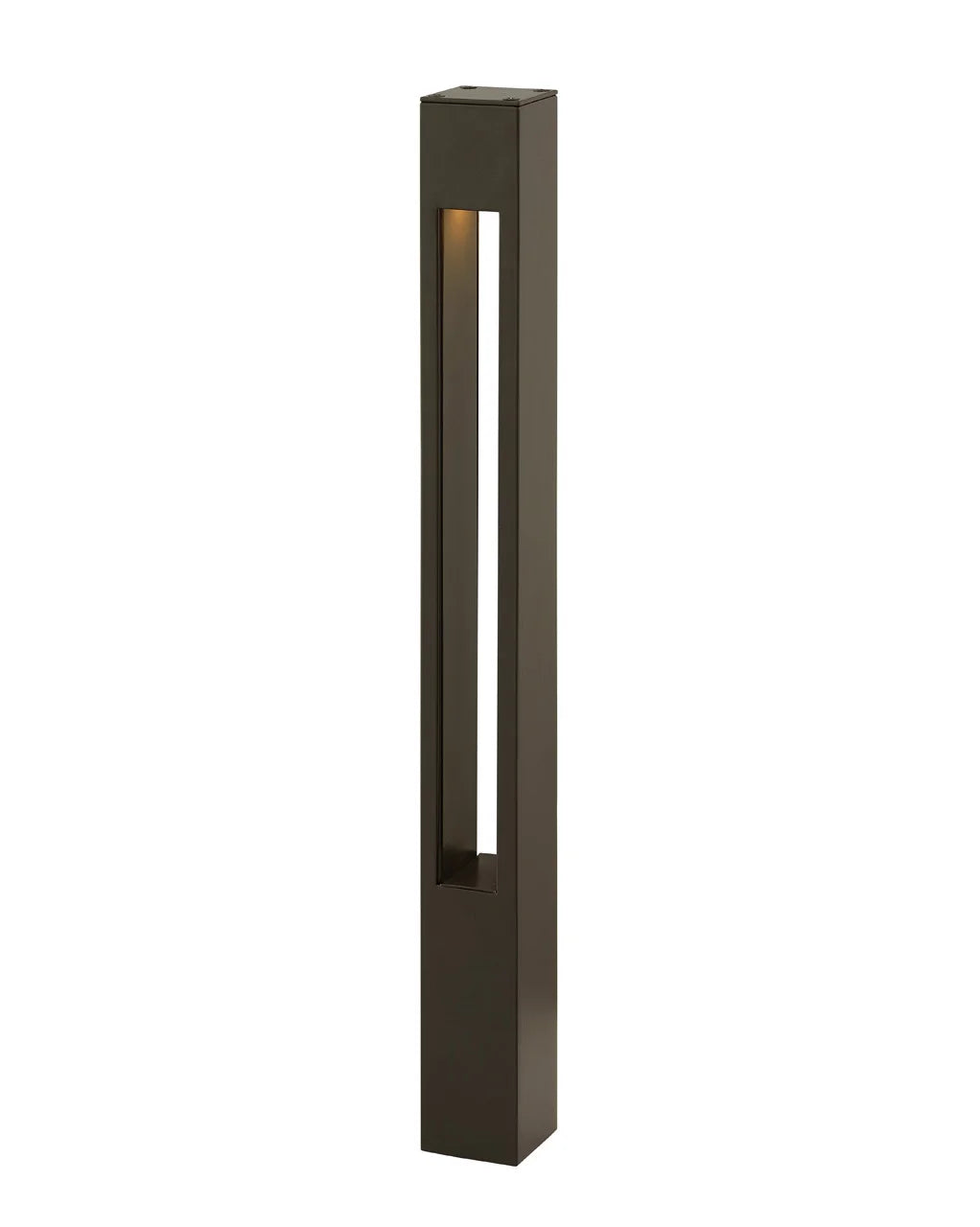 Hinkley Solid Aluminum Etched Large Square Bollard Light - Bronze
