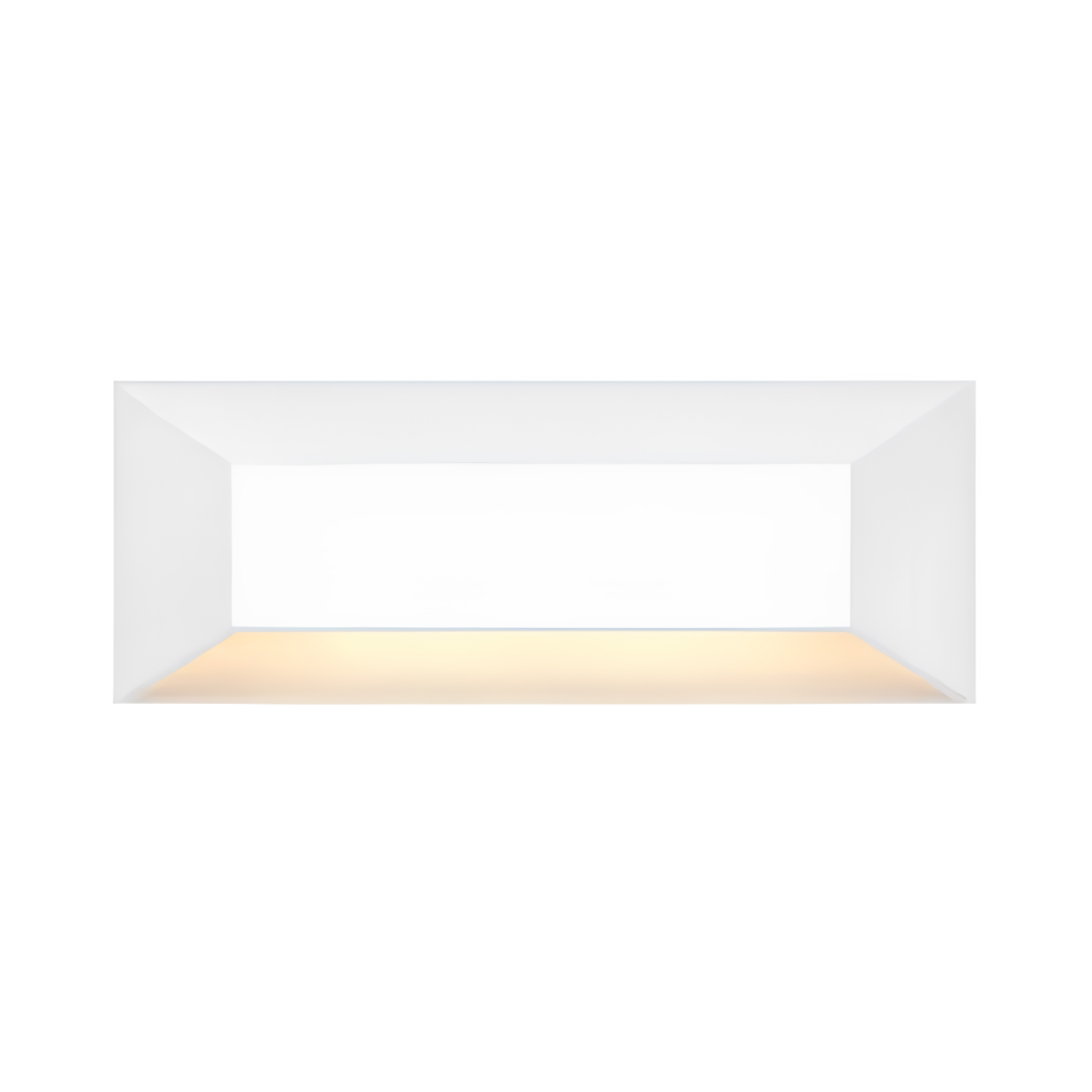 Hinkley 12V LED Composite Optic Vinyl Alloy Large Rectangular Deck Sconce - Matte White