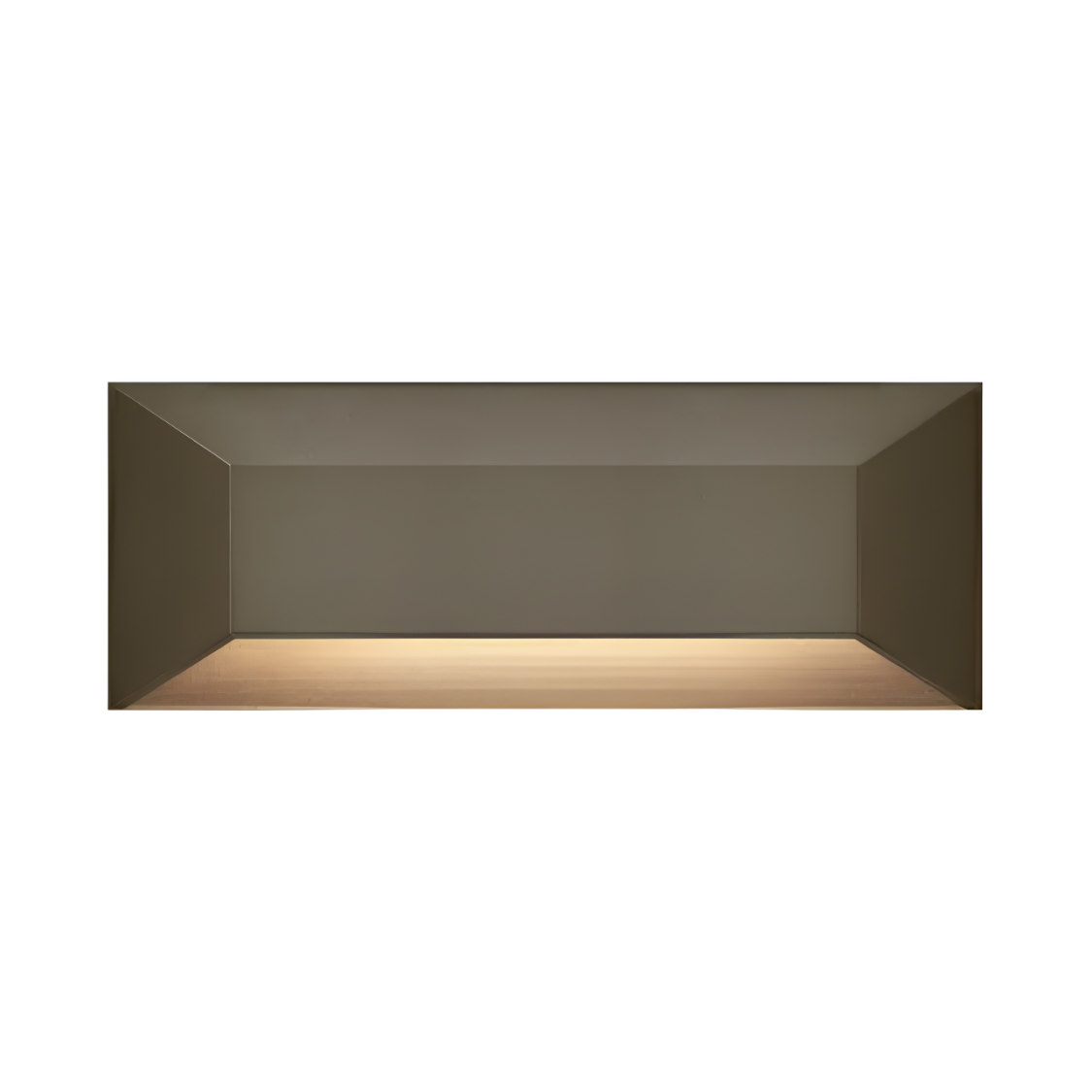 Hinkley 12V LED Composite Optic Vinyl Alloy Large Rectangular Deck Sconce - Bronze