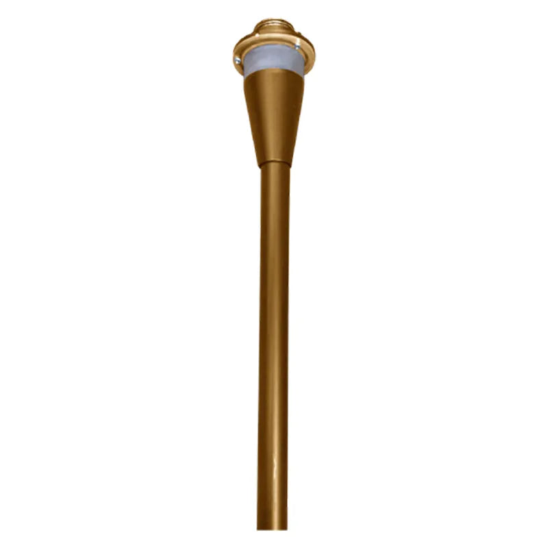 Westgate 12V/24V 15" LED RGBW-PB Sleek Architectural Look Series Path Light With Stems And Caps - Antique Brass