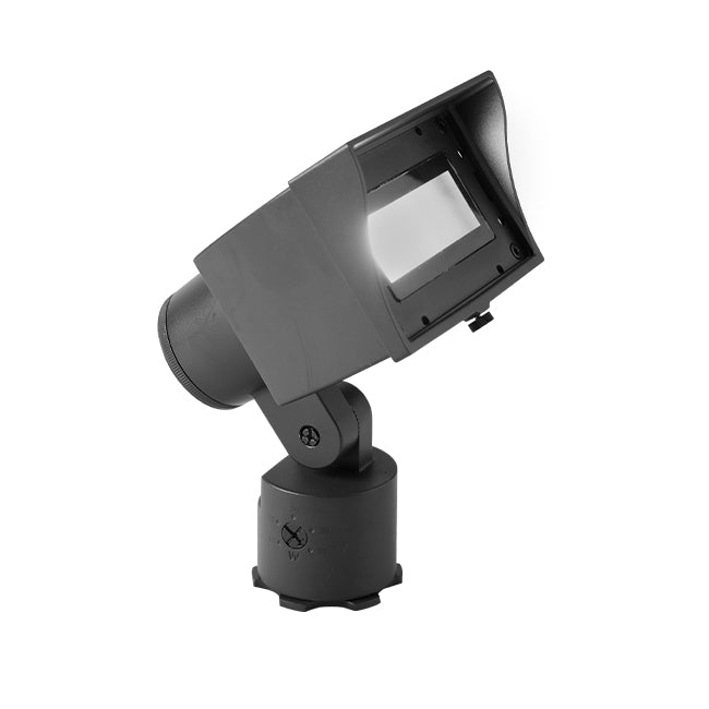WAC 120V LED Adjustable Beam Landscape Wall Wash Light - Black on Aluminum / 2700K