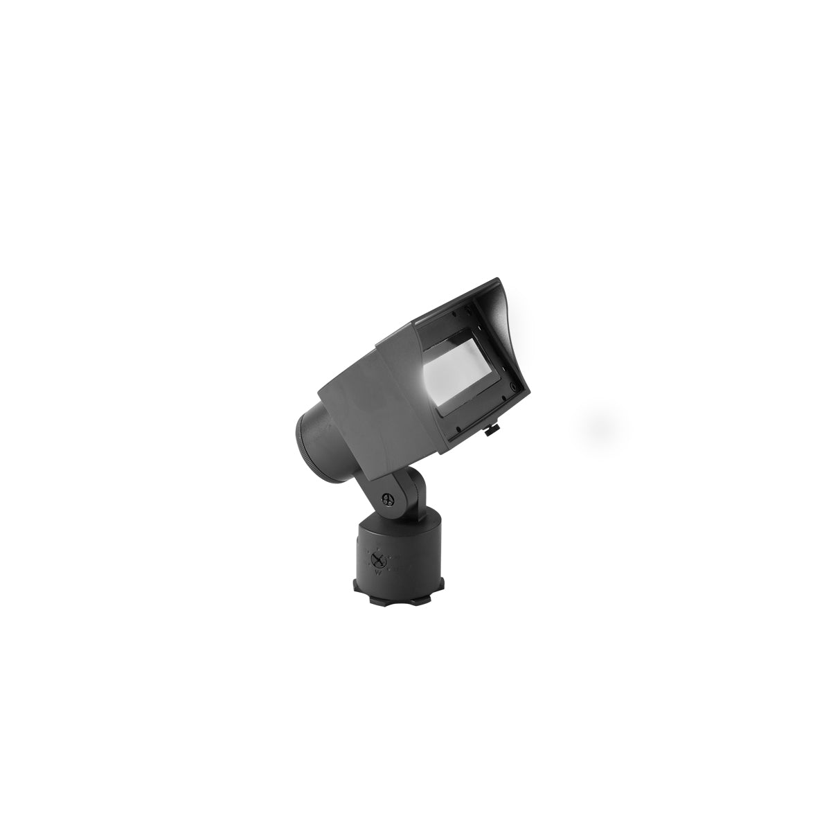 WAC 12V LED Adjustable Beam Landscape Wall Wash Light - Black on Aluminum / 2700K