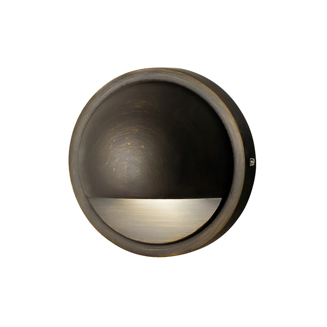 Kichler 12V Half Moon LED Deck Light - Brass