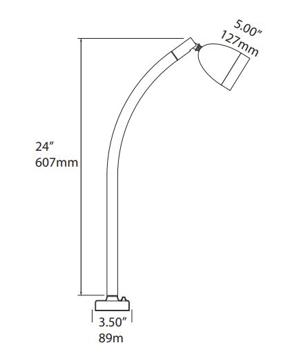 Focus Deck Mount Beam Headed LED BBQ Light