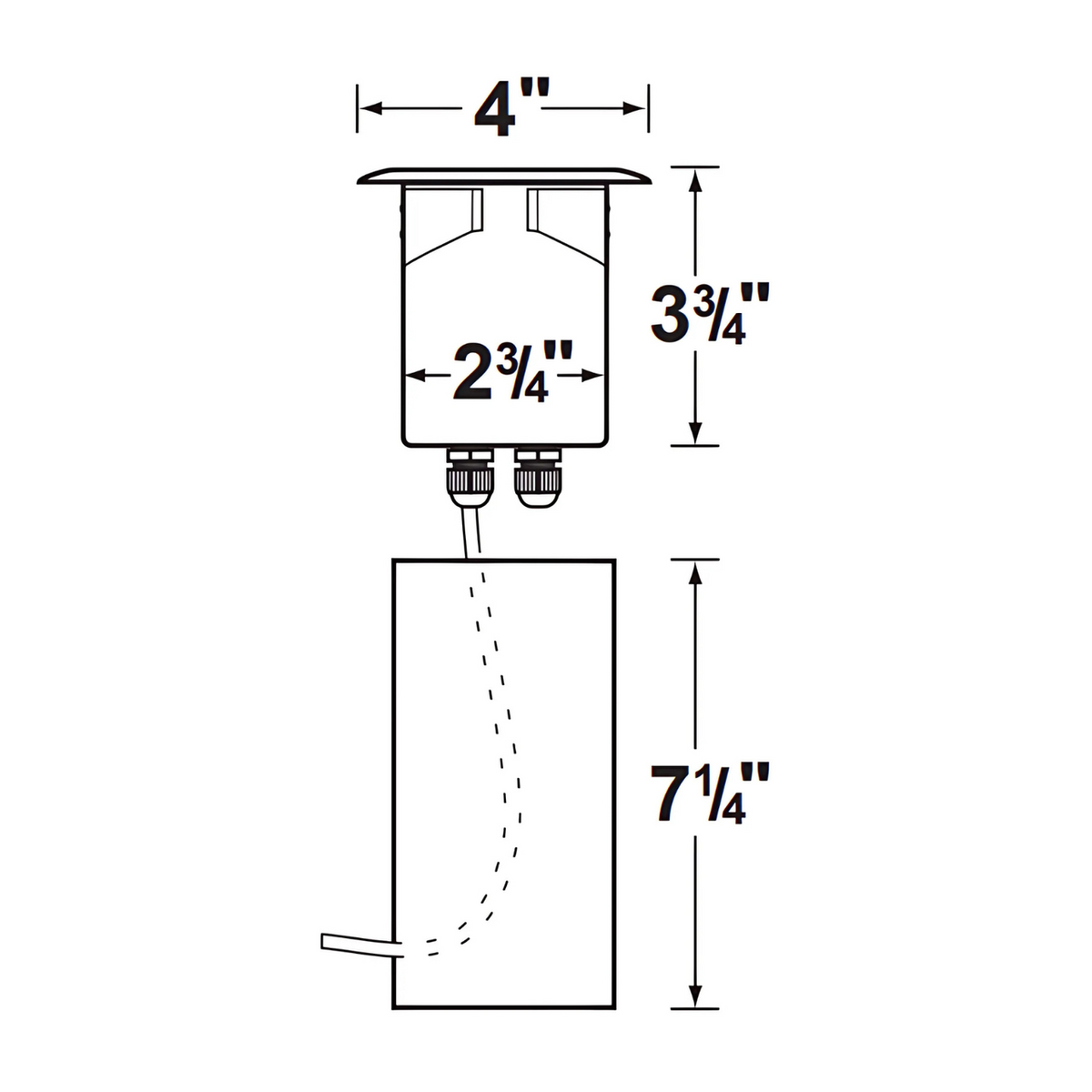 Corona CL-327-SS Aluminum Well Light w/ Stainless Steel Face Plate