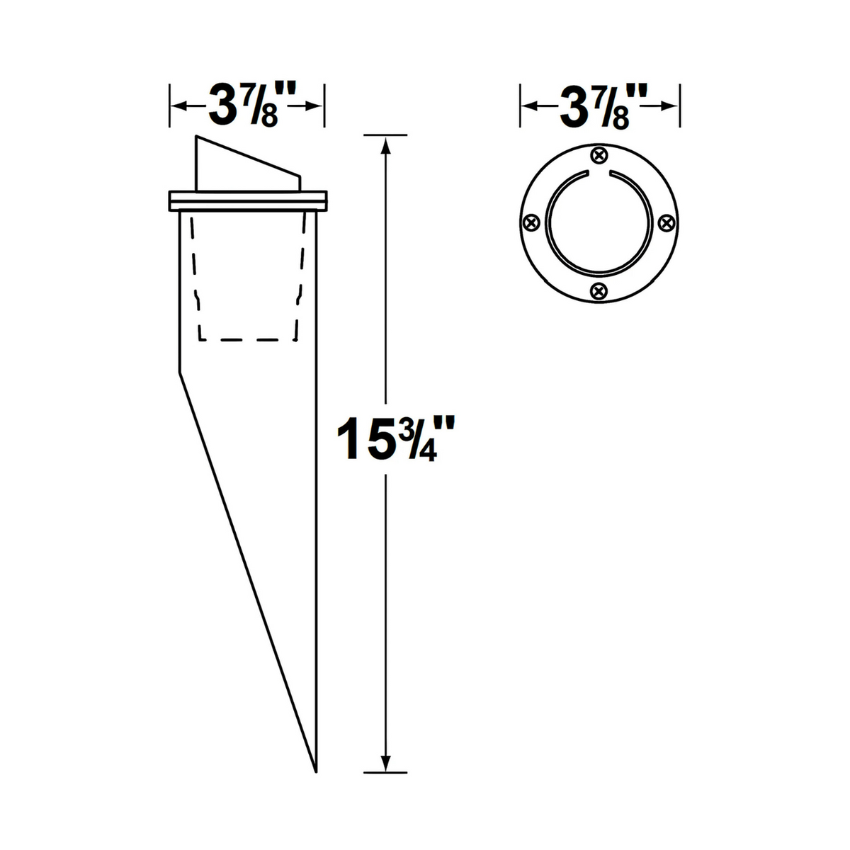Corona CL-302 12V MR16 Hooded Well Light w/ PVC
