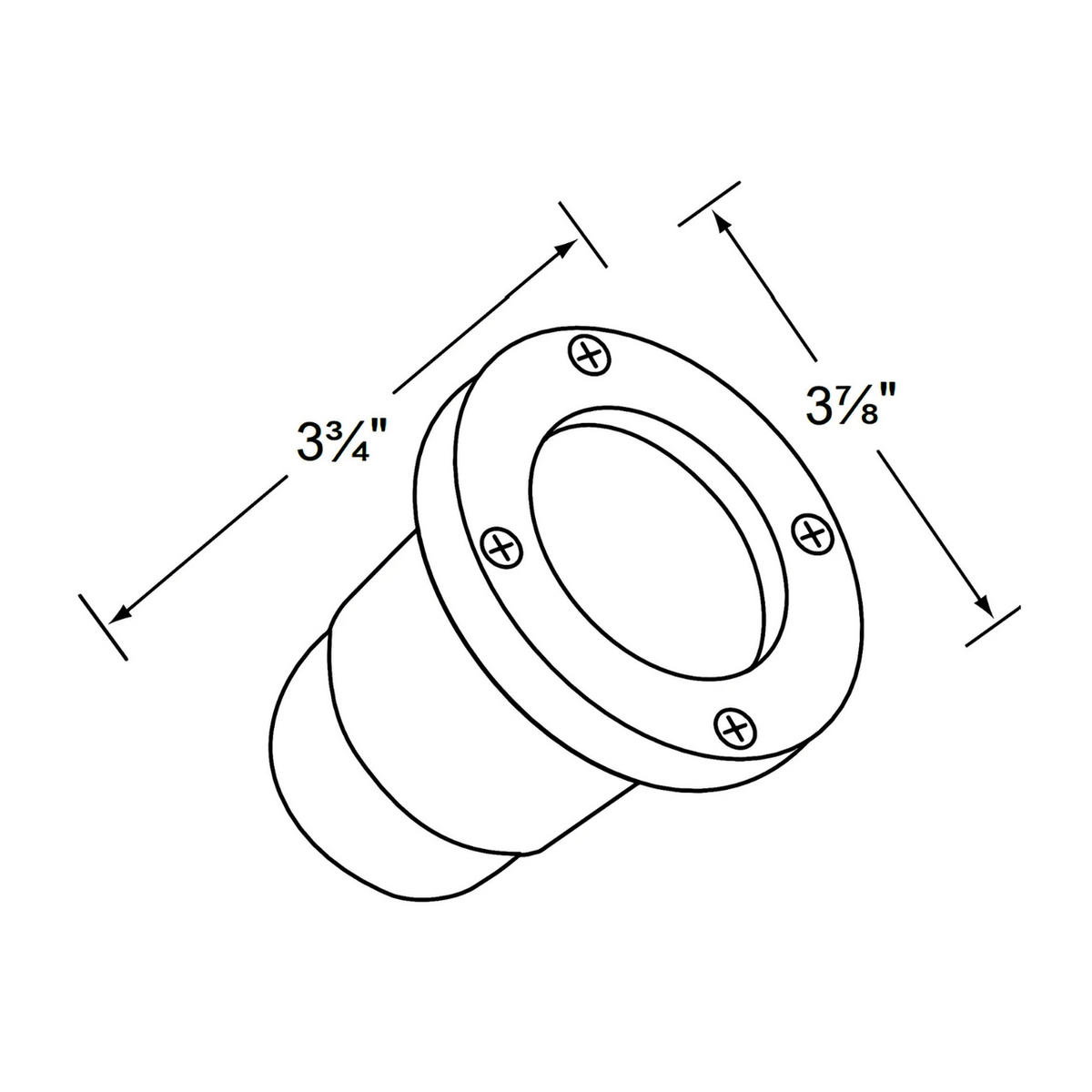 Corona CL-224 12V MR16 Lensed Well Light