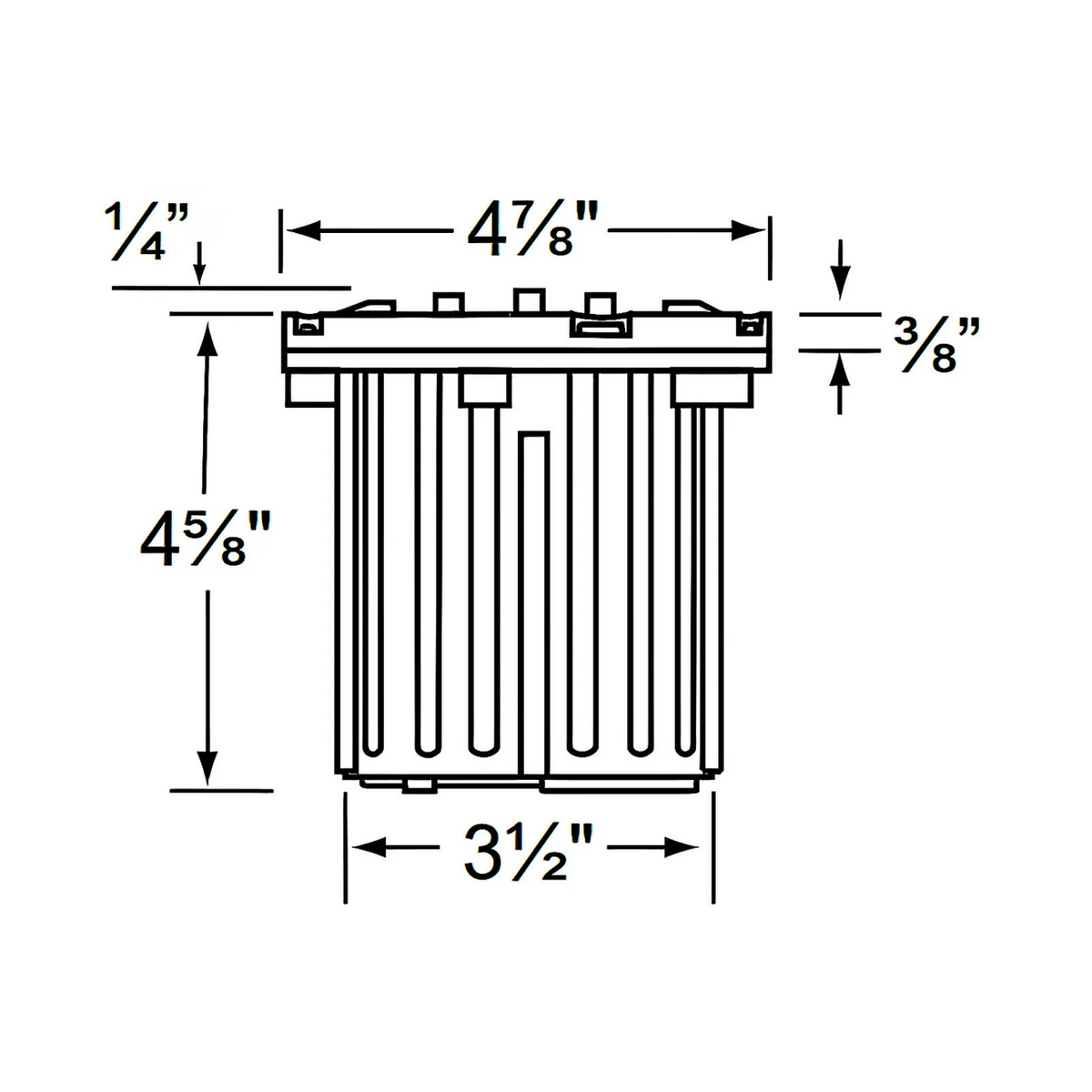 Corona CL-318B MR16 Composite Louvered Well Light
