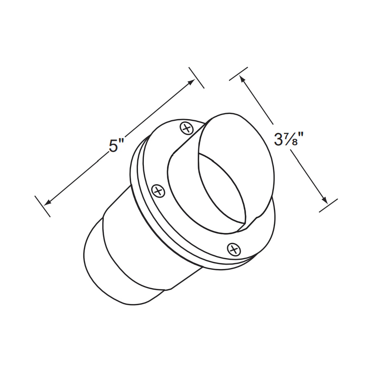 Corona CL-325 12V MR16 Hooded Well Light