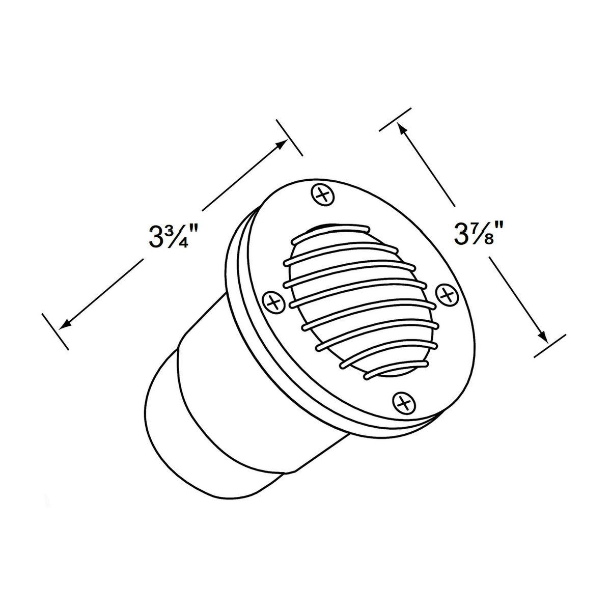 Corona CL-326 12V MR16 Louvered Well Light