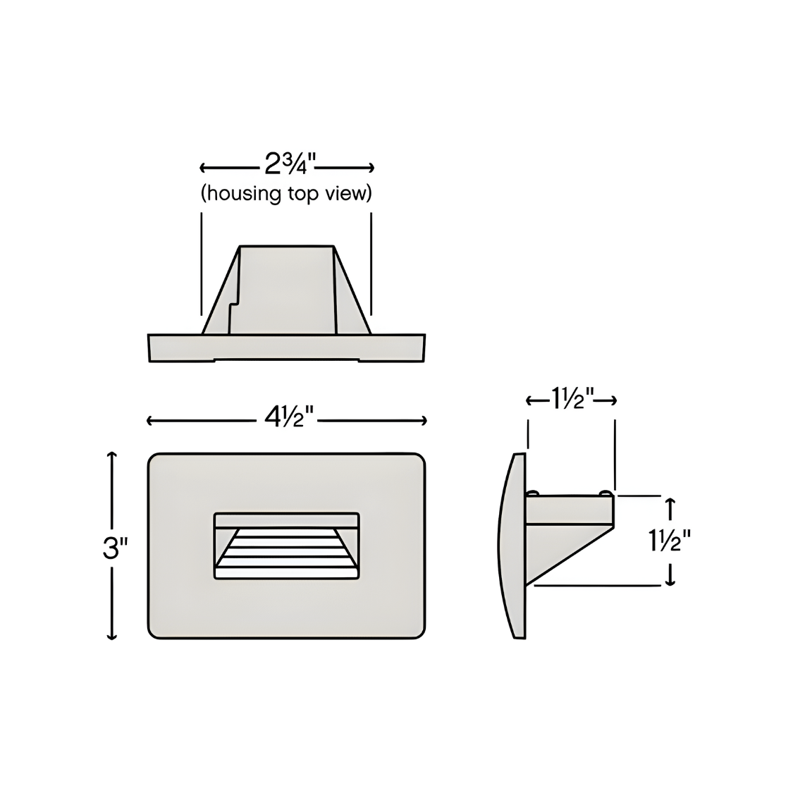 Hinkley Luna 120V LED Horizontal Step Light