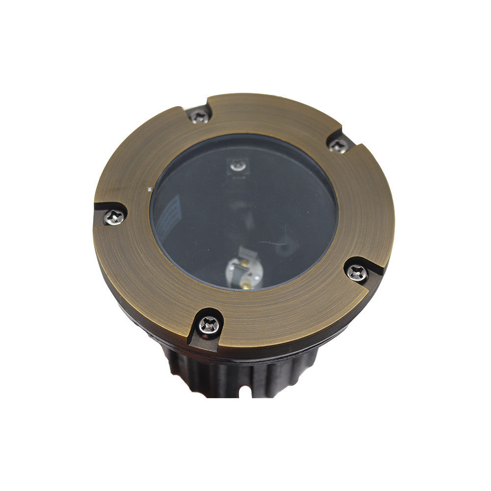 Liberty LBE-202-AB 12V Cast Brass Well Light