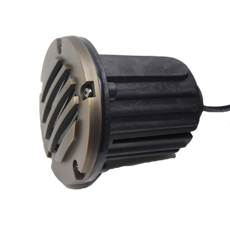 Liberty LBE-203-AB Brass Well Light with Louver Cover
