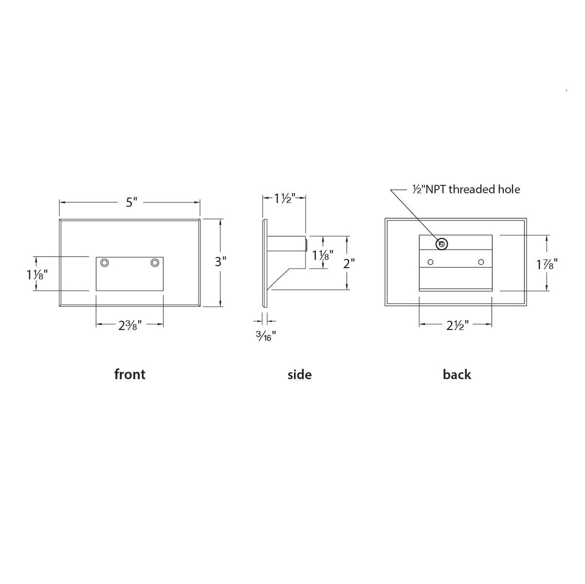 WAC 120V LED Aesthetic Step And Wall Light