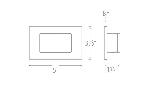 WAC 120V LED Minimal Power Wall And Step Light