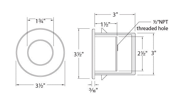 WAC 120V LED Nova Edge Pure Line Step And Wall Light
