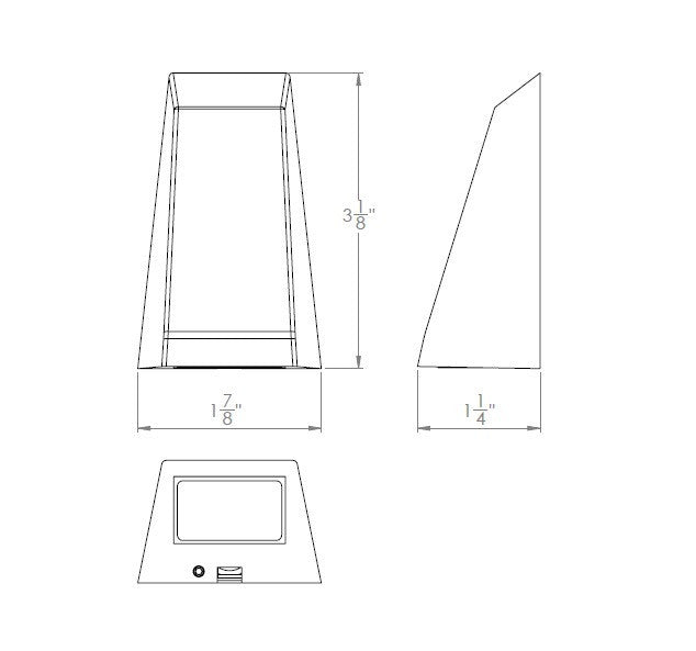WAC 120V LED Trapezo Architectural Deck & Patio Light