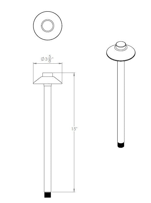 WAC 9V/15V LED Inter-Path Path Scape Illumination