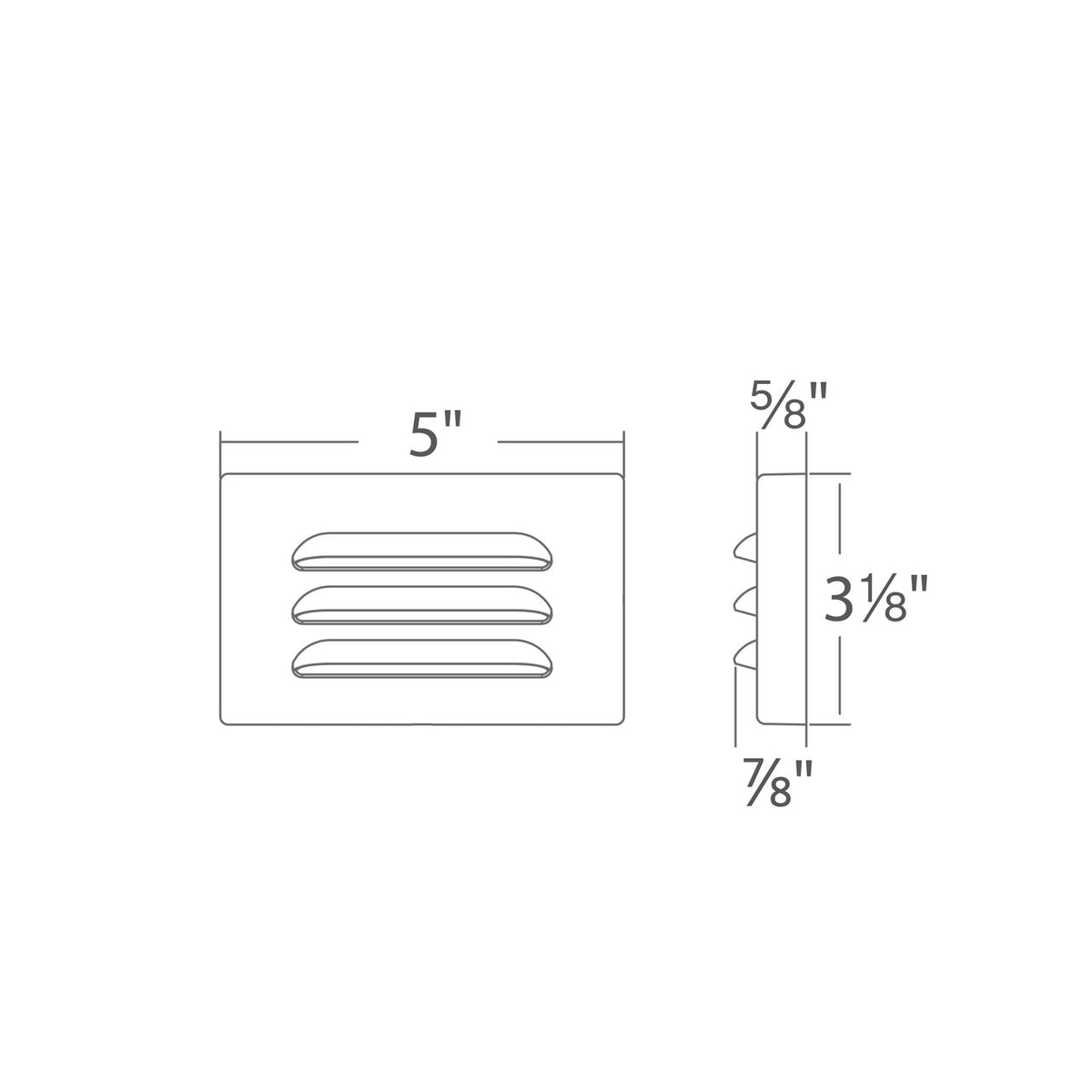 WAC 9V/15V LED Mounted Step Directional Light